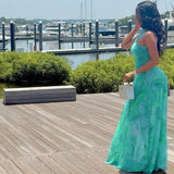 Swirl Halter Maxi Dress image 2
