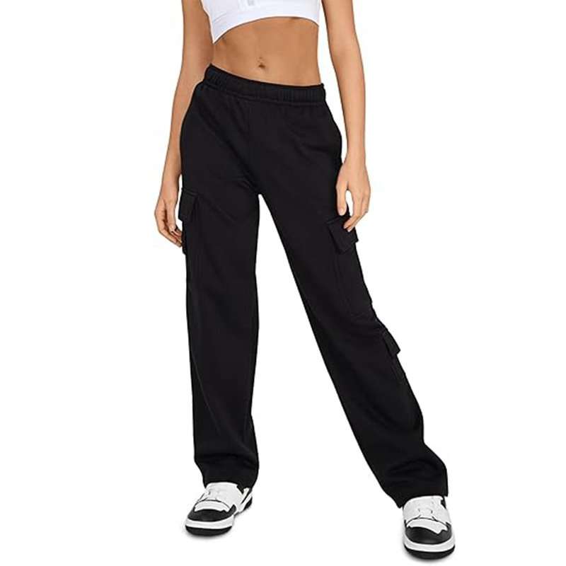 High Waisted Casual Cargo Sweatpants image 1