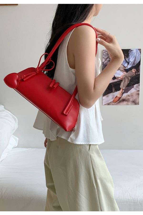 Handbag with Heart-Shaped Charm image 0