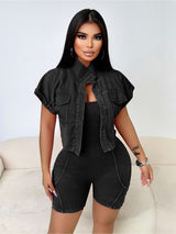 Bright Casual Co-ord Set - S, Black image