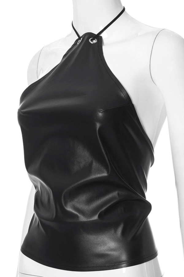 Noir Elegance Halter Top image 3