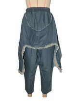 Asymmetrical Edgy Layered Distressed Pants image 5