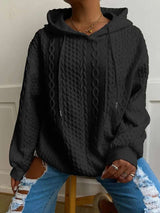 Cable Knit Hoodie image 6