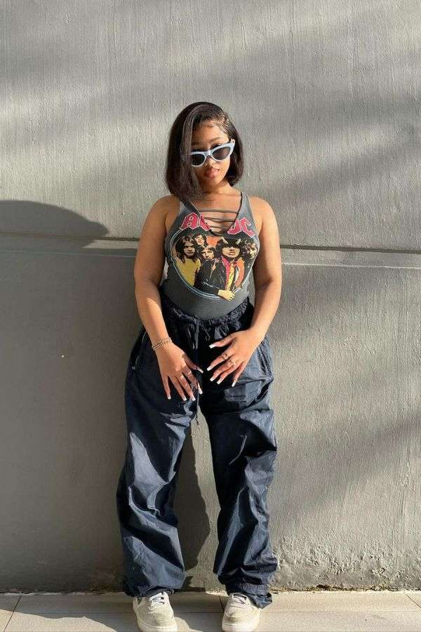 Graphic Cutout Tank Top image 0