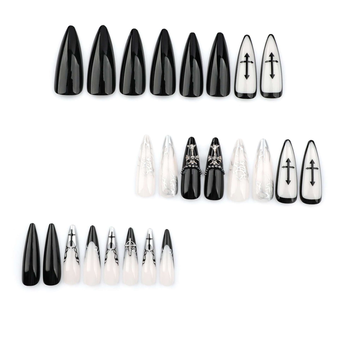 Gothic Stiletto Nail Art image 4