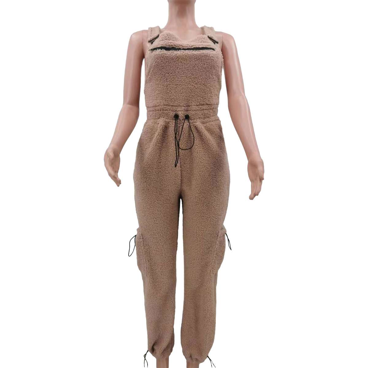 Loose Fit Jumpsuits with Pockets Bib Pants image 4