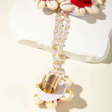 Shell and Rose Bracelet image 0