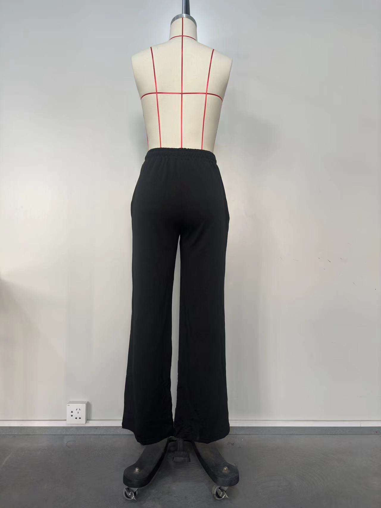 Causal High Waist Wide Leg Sweatpants image 4