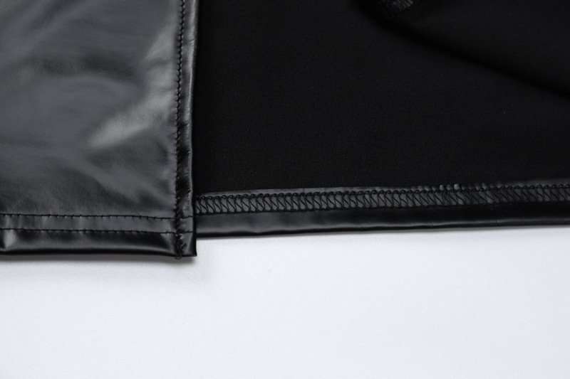 Strapless Faux Leather Midi Dress image 4