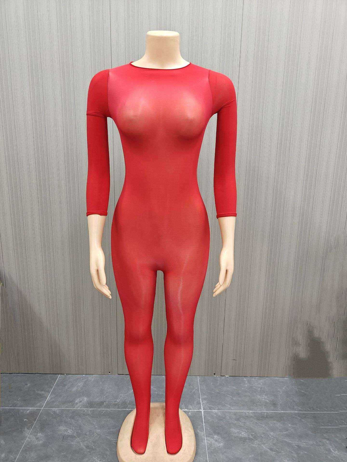 Sheer Cut-Out Jumpsuit with Long Sleeves image 6