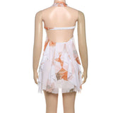 Floral-Print Summer Dress with Tie-Front Detail image 5