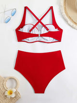 Retro-Chic High-Waisted Bikini image 3