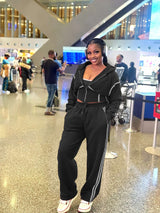 Stylish Blue Tracksuit with Stripes image 5