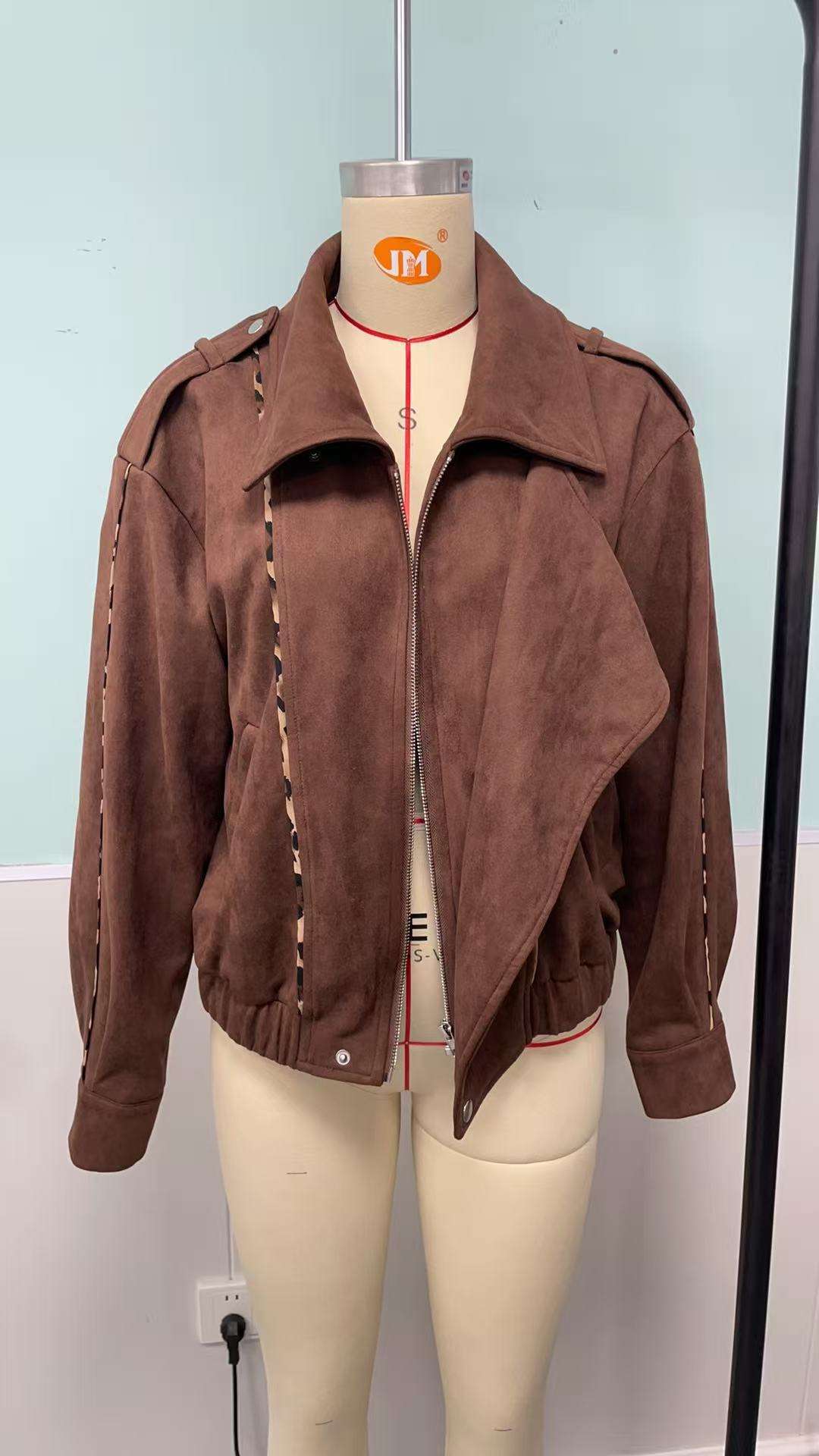 Brown Cropped Jacket image 5