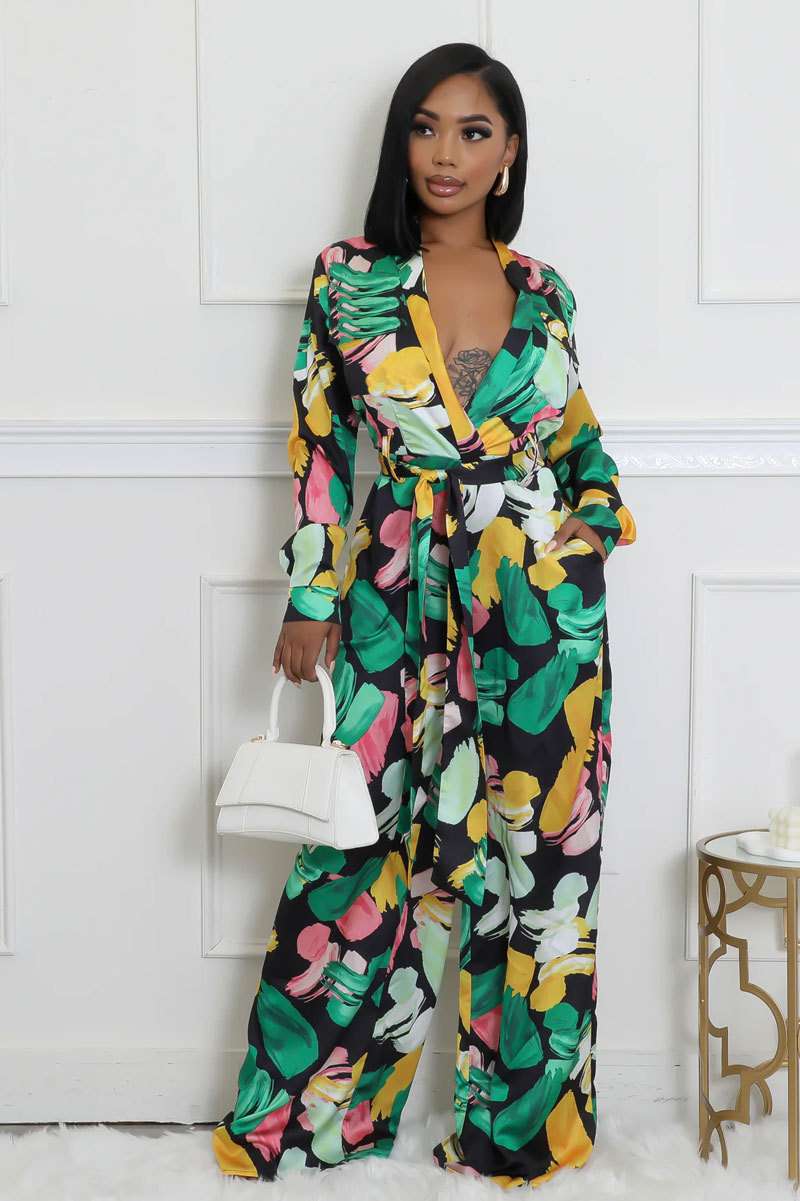 Floral Multi Color Jumpsuit image 1