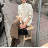 Cable Knit Turtleneck Cardigan image 6