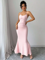 Ruched Mermaid Maxi Dress image 2