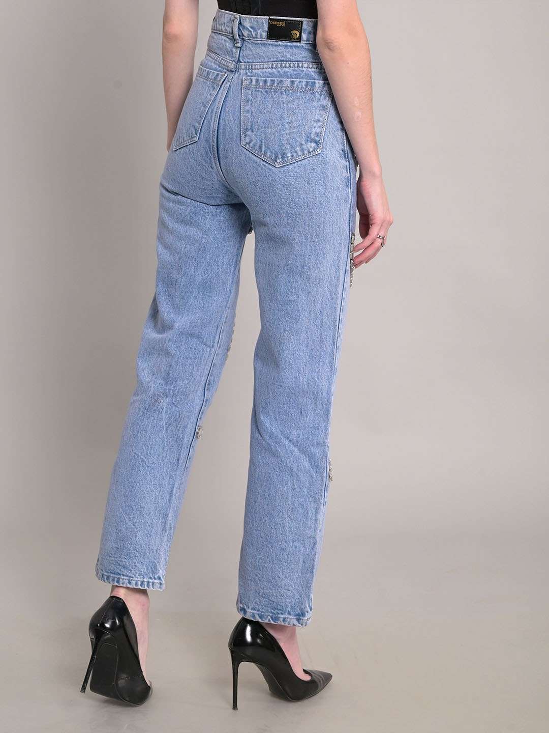 Lunar Wave Metallic Denim Pants image 3