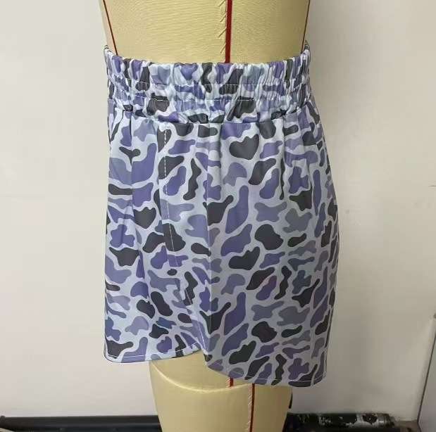 Camouflage Pattern Sports Shorts image 3