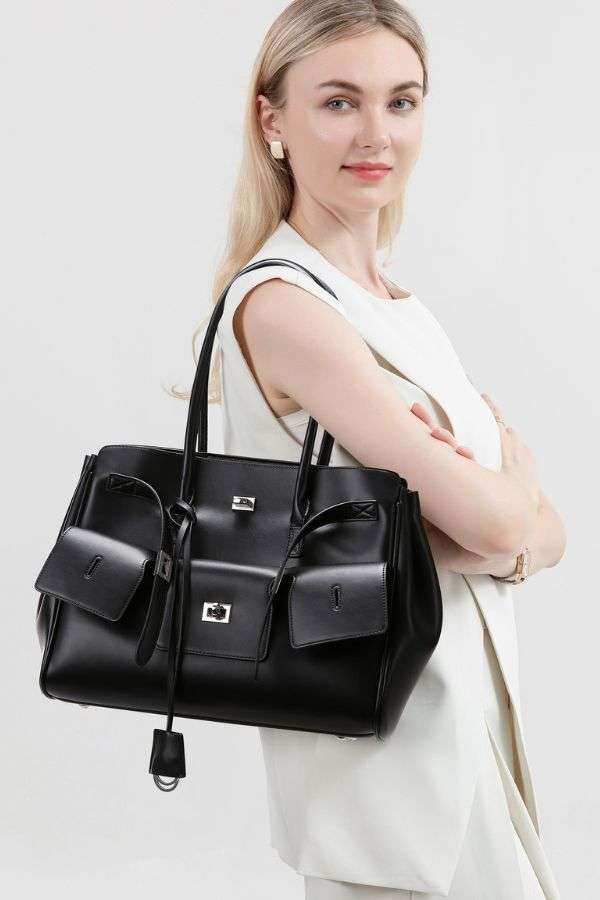 Modern Structured Tote Handbag image 0