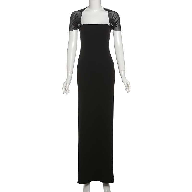 Elegant Evening Gown with Shoulder Detail image 4