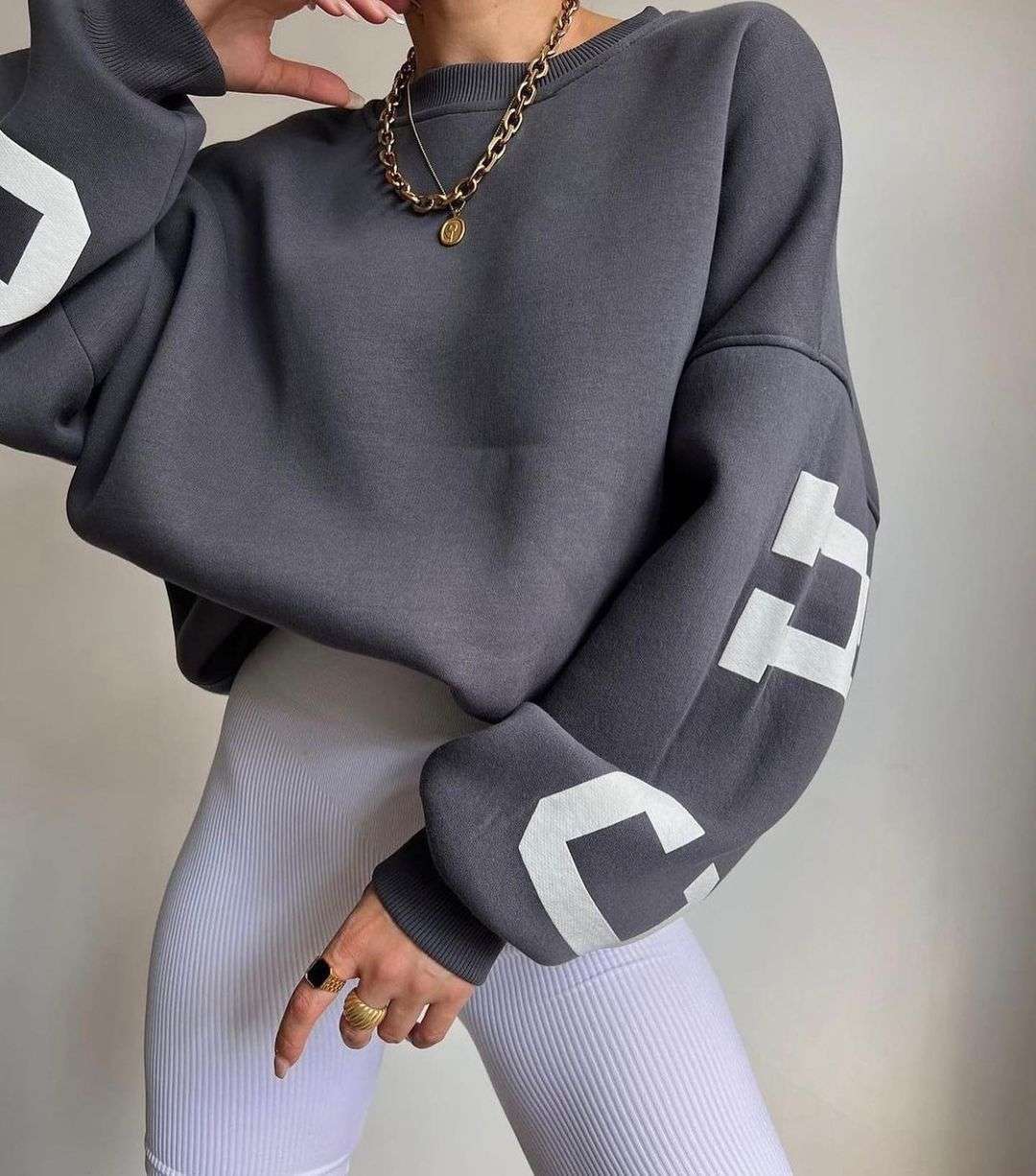 Chicago City Sweatshirt - S, Grey image