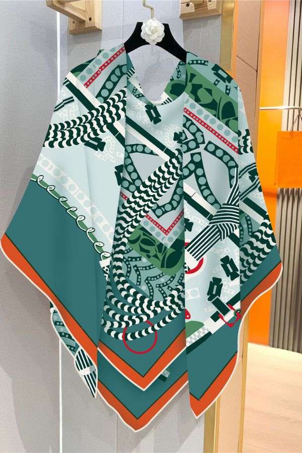 Elegant Geometric Print Scarf image 1