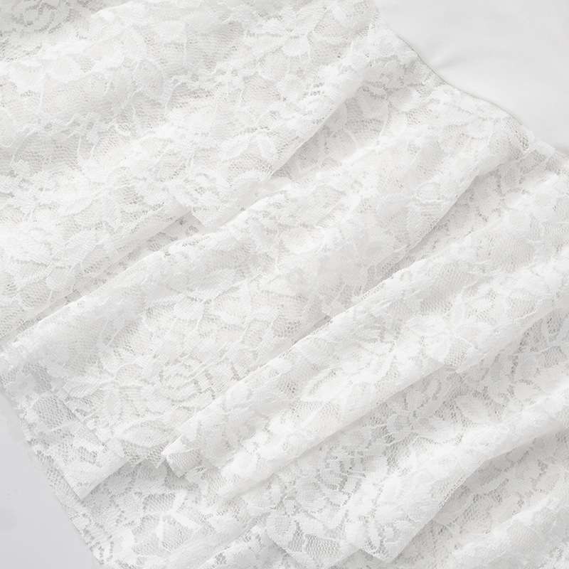 Sleeveless Dress with Lace Hem & Ruched Bodice image 6