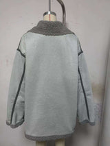 Spliced Zipper Streetwear Jackets Winter Overcoat image 3