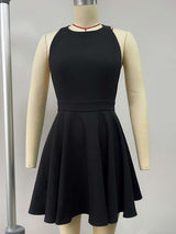 A-Line Dress with Flared Skirt image 4