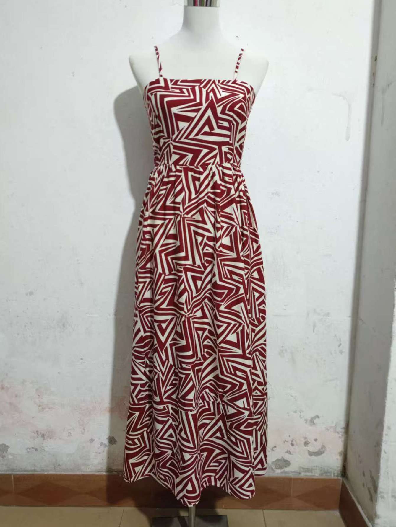 Geometric Print Maxi Dress image 3