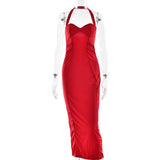 Sleek Bodycon Halter Dress image 2