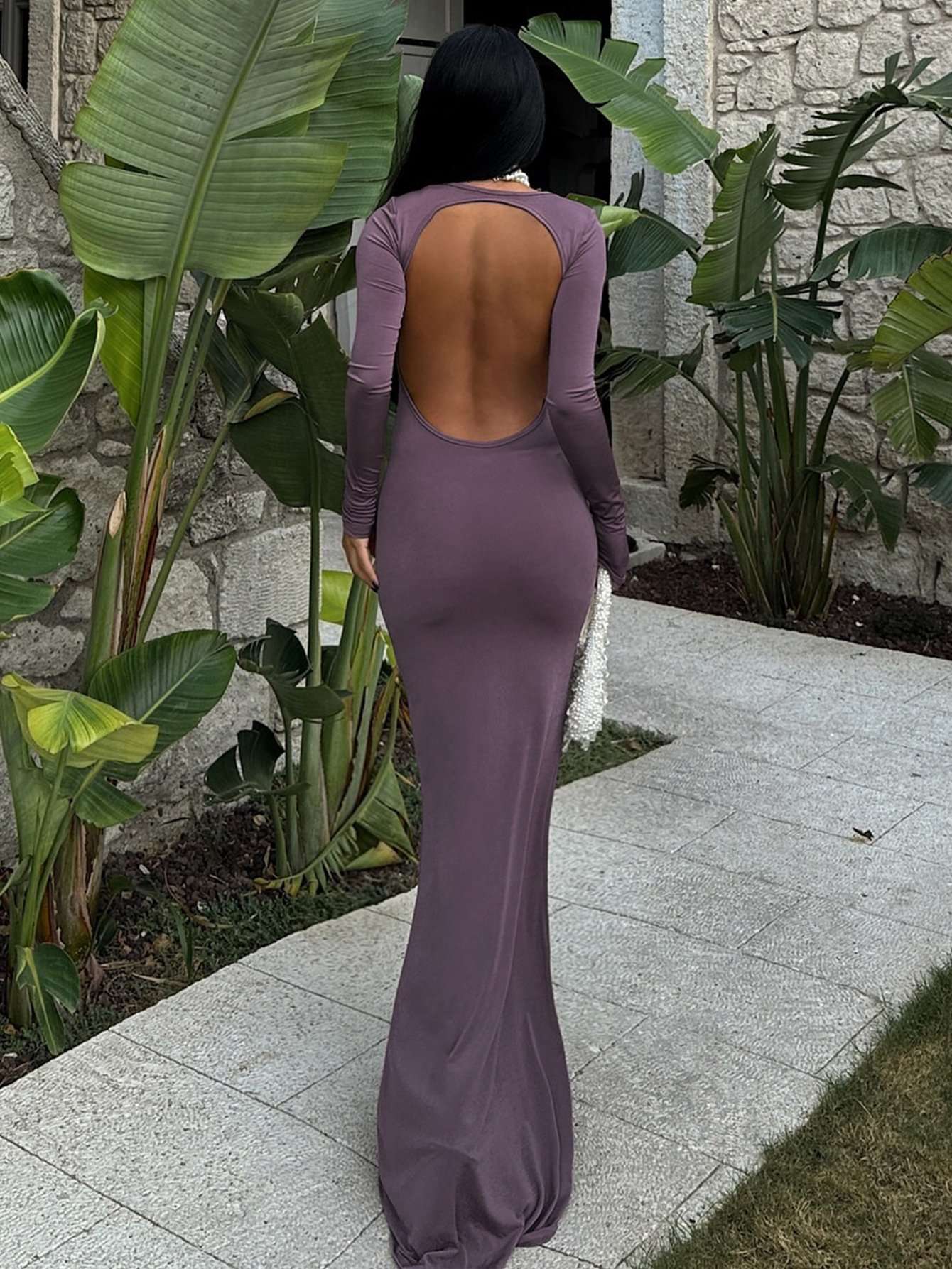 Backless Bodycon Dress image 2