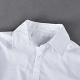 Long Sleeve Crop Top Shirt with Bra image 3