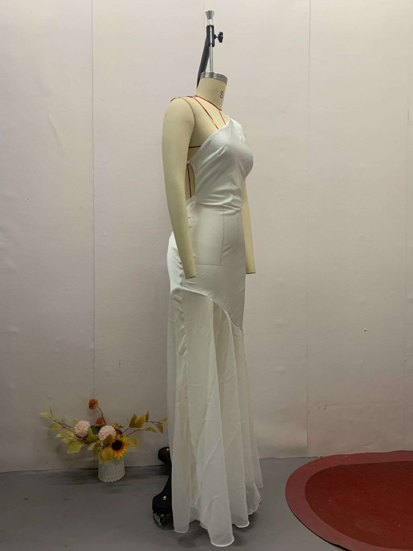 Elegant One-Shoulder  Evening Gown image 7