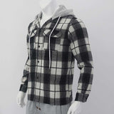 Casual Long Sleeve Shirt Jackets Hooded image 6
