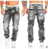 Hip Hop Fashion Casual Jeans - M, Grey image