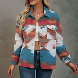 Geometric Patterned Oversized Jacket image 3