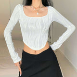 Solid Scoop Neck Vintage Top image 6