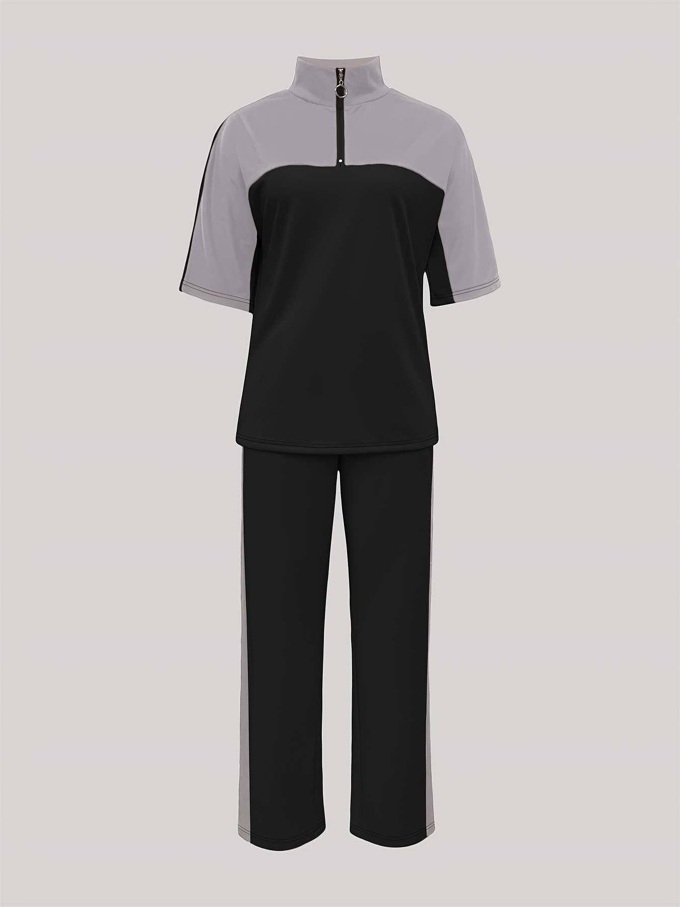 Casual Color Block Tracksuit image 3