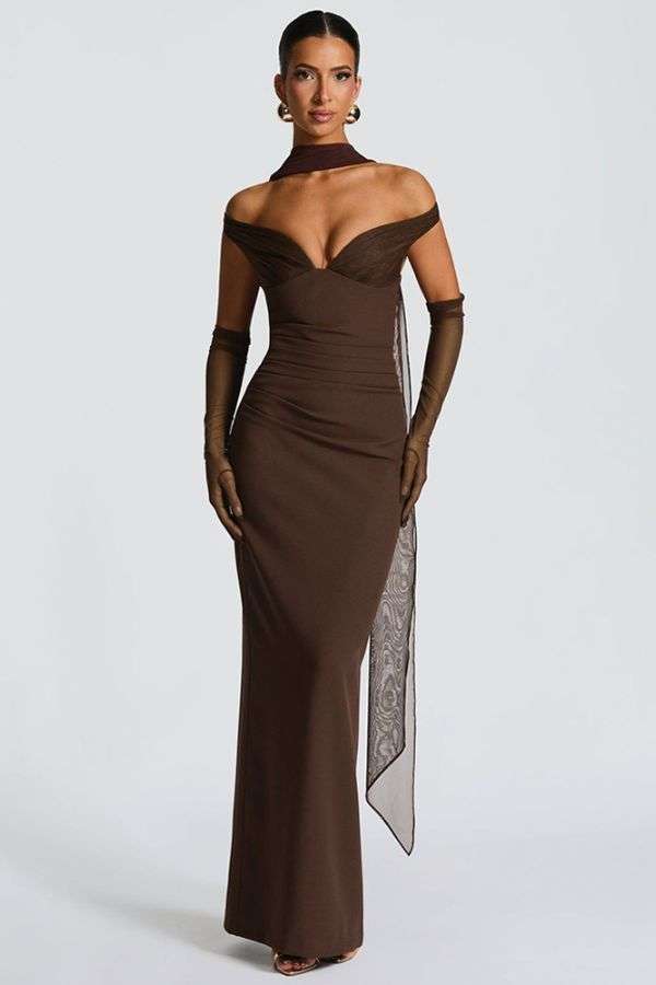 Off-Shoulder Evening Gown image 1
