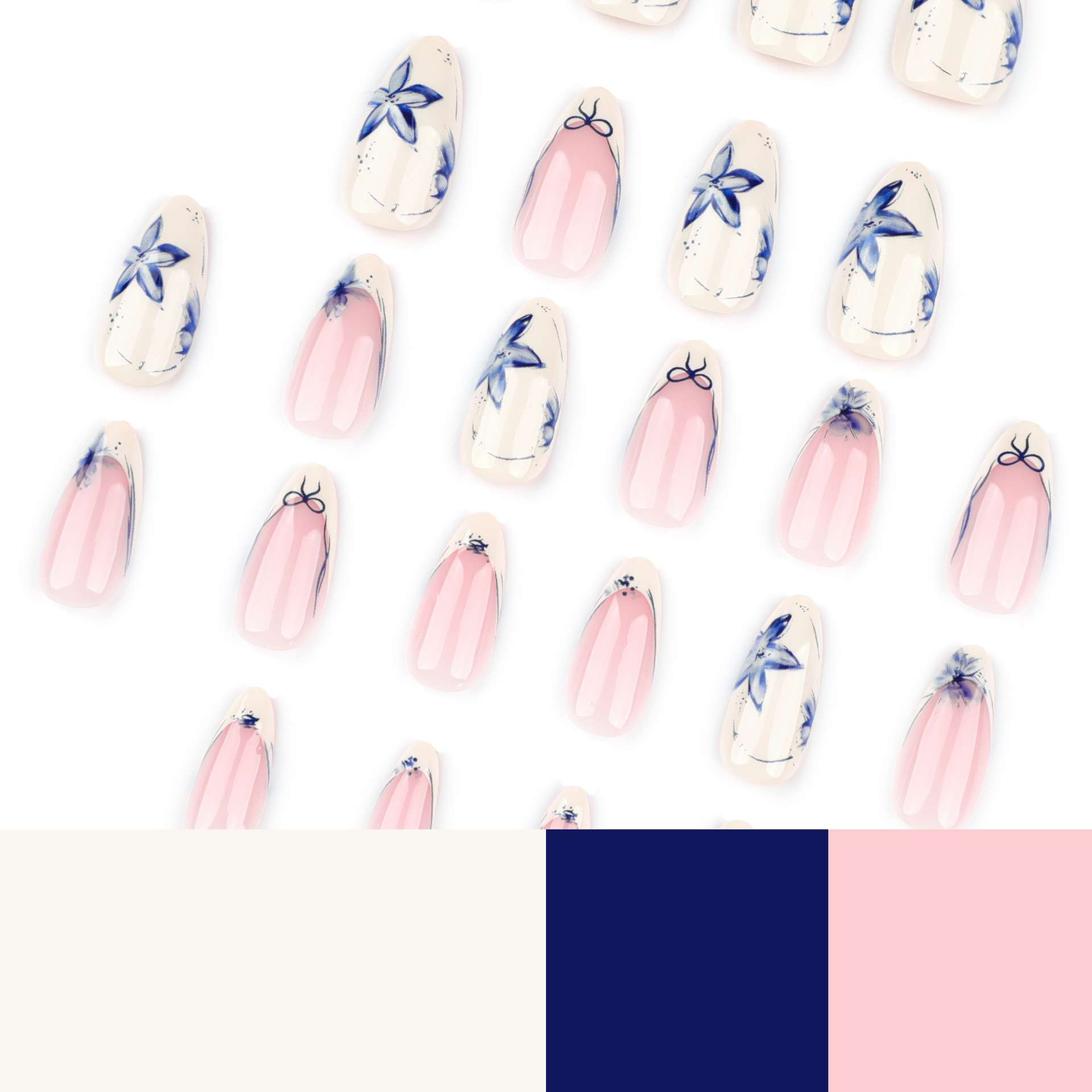 Elegant Floral Nail Art Set image 4