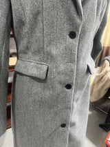 Elegant Long Coat with Structured Design image 6