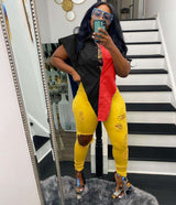 Asymmetrical Two-Tone Button-Up Shirt image 4