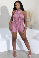 Hollow Out Knit Tassel Jumpsuit image 2