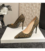 Classic High Heels Pumps in Leopard Print