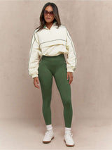 Sporty Chic Two-Piece Set - S, Green image