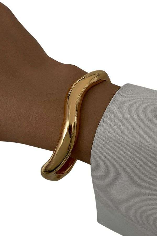 Wavy Metal Cuff Bracelet image 7