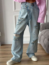 Straight Leg Denim Pants Streetwear image 2