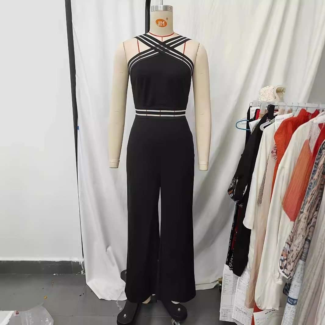 Black Crisscross Jumpsuit image 4